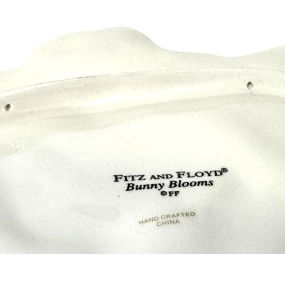 Fitz and Floyd Essentials "Bunny Blooms" Canape Plate/Dish-Absolutely Adorable! - Picture 4 of 5
